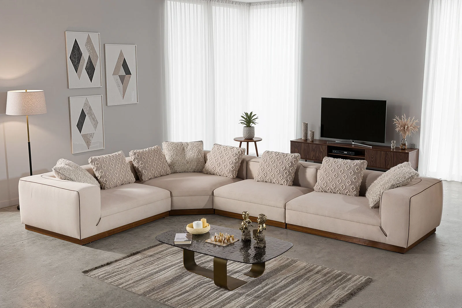 NANGARO - MAESTRO SET
(LARGE CORNER SOFA + SOFA + ARMCHAIR) - MAESTRO CORNER