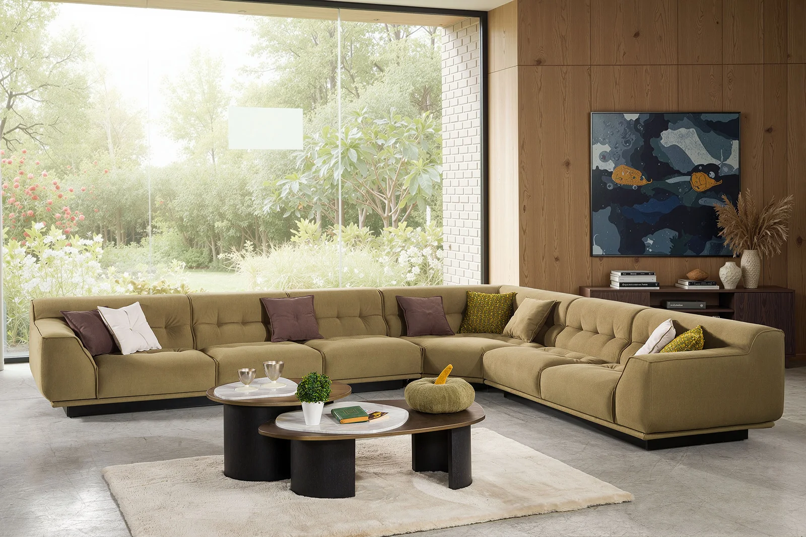 NANGARO - RAVELLO SET
(LARGE CORNER SOFA + SOFA + ARMCHAIR) - RAVELLO CORNER