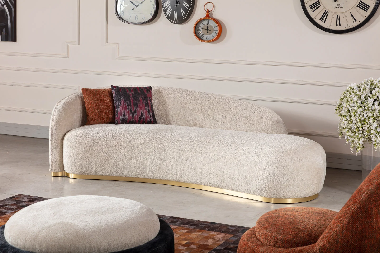 [NG-BOSS-CORNER-JSPH] NANGARO - BOSS CORNER SET
(CORNER SOFA + JOSEPHINE + ARMCHAIR + OTTOMAN) - BOSS JOSEPHINE