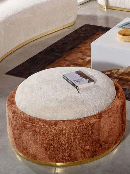 [NG-BOSS-PUF] NANGARO - BOSS CORNER SET
(CORNER SOFA + JOSEPHINE + ARMCHAIR + OTTOMAN) - BOSS OTTOMAN