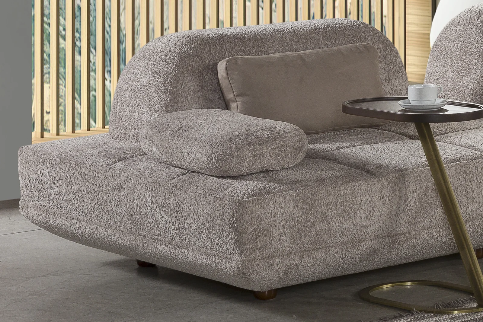 NANGARO - TROY SET
(CORNER MODULE 1 + CORNER MODULE 2 + LOUNGER + SINGLE-SEAT MODULE) - TROY CORNER MODULE 1
